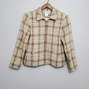 Vintage Graff Californiawear Wool Plaid Light Jacket
